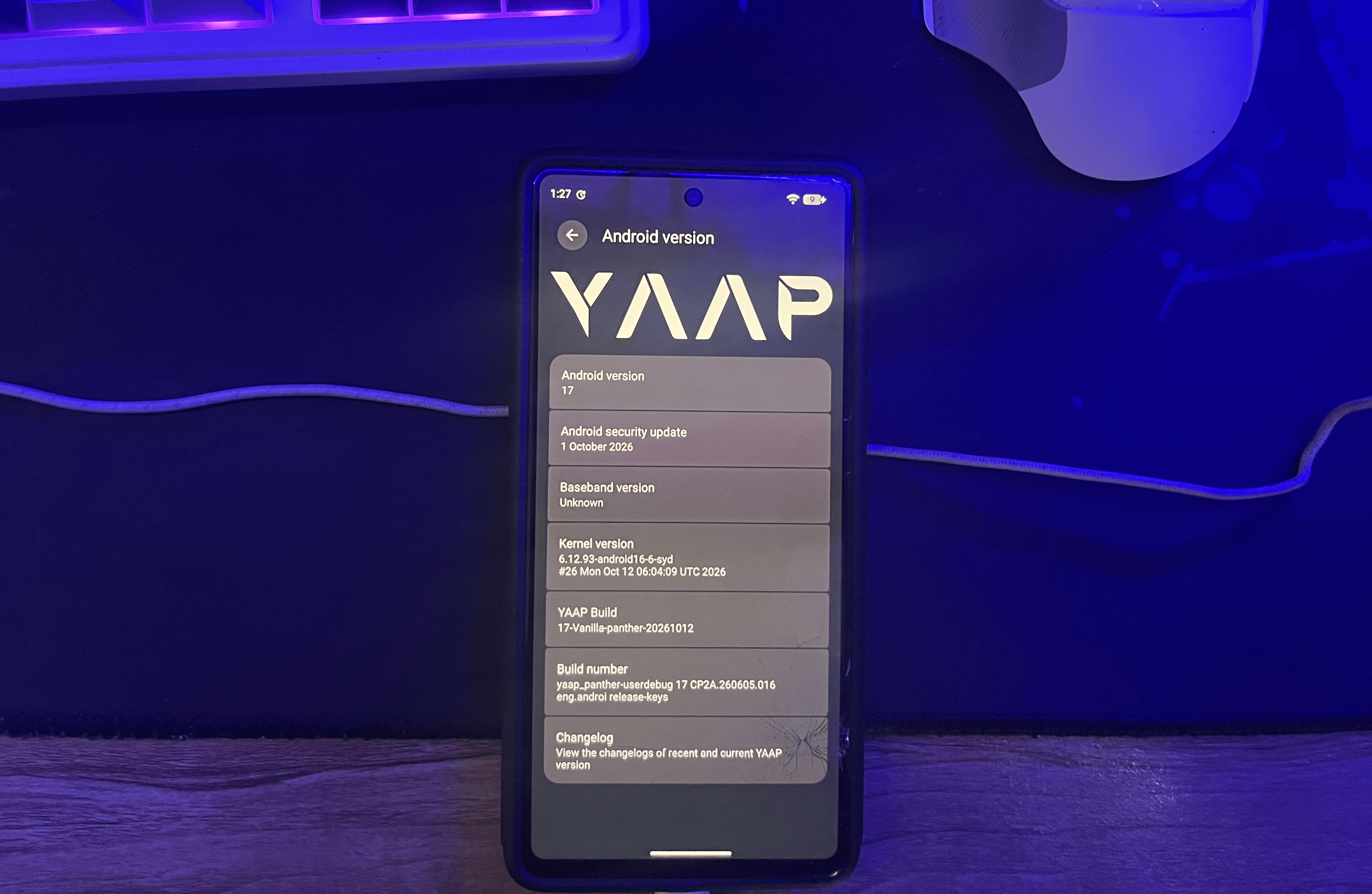 YAAP booting on a 6.12 kernel
