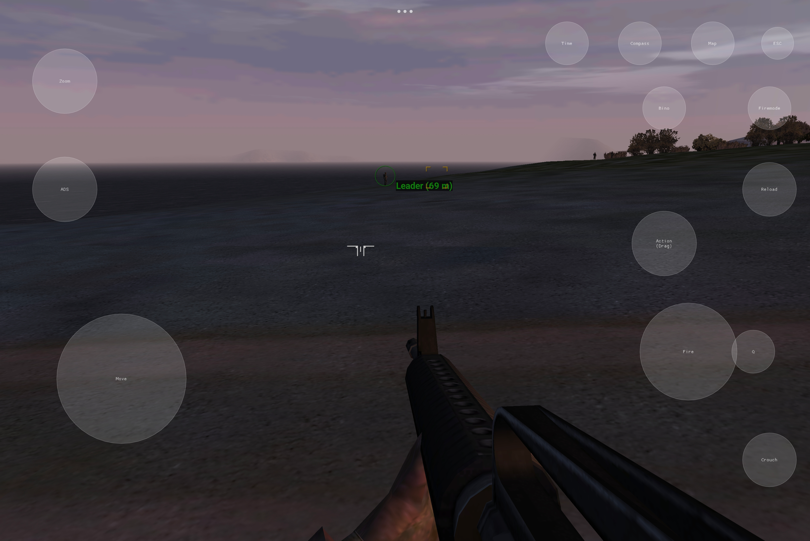 Virtual joystick overlay and touchscreen UI